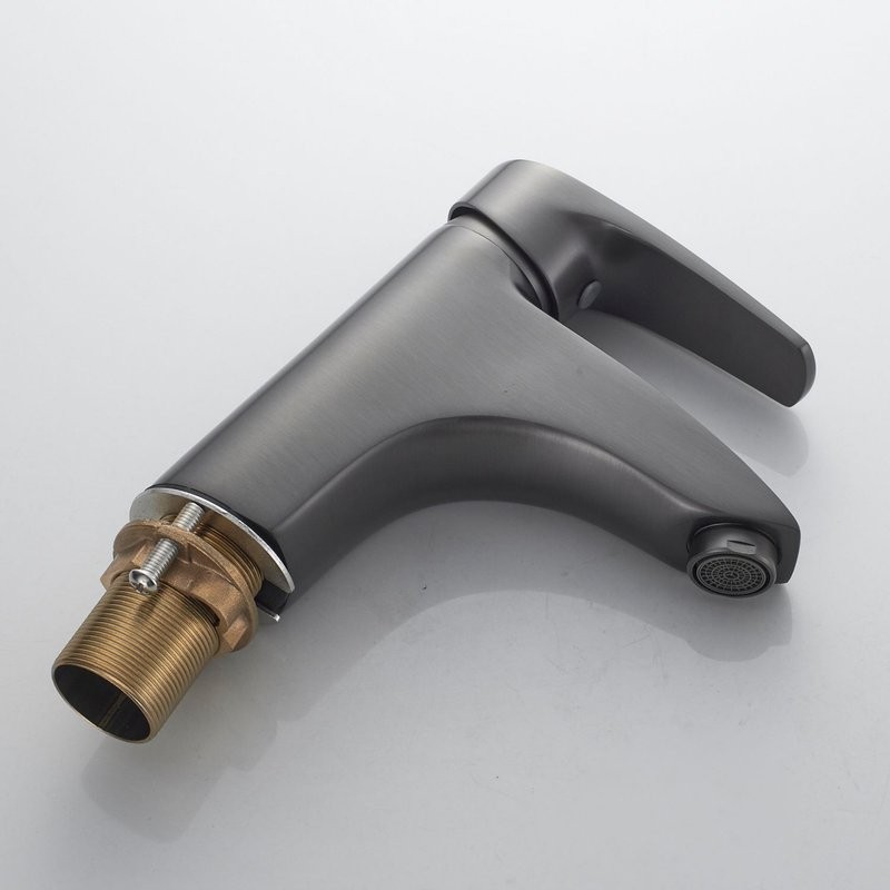 Смеситель для раковины/умывальника Shevanik S5001T, оружейная сталь