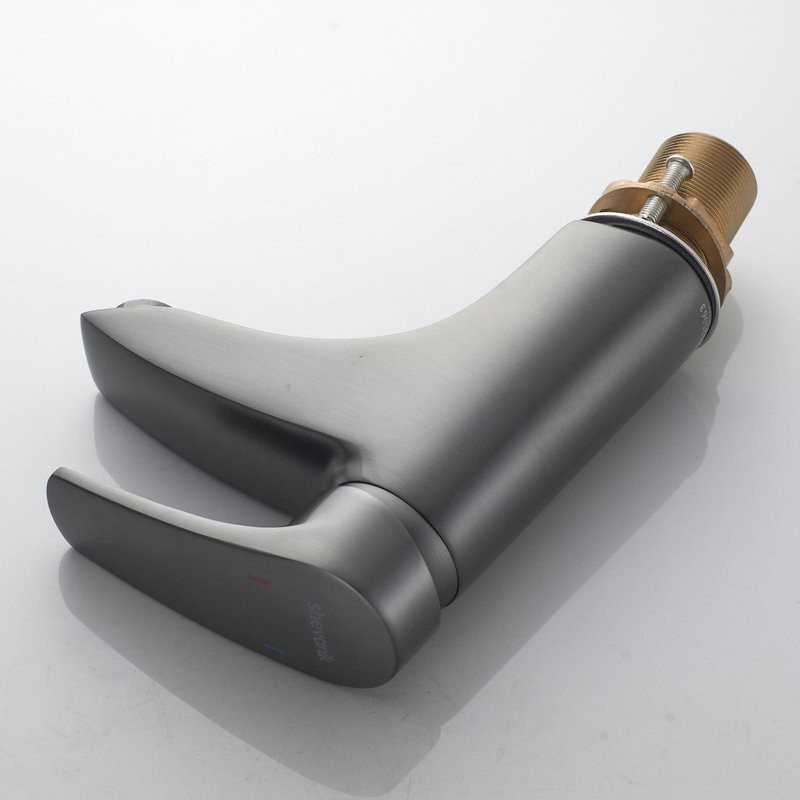 Смеситель для раковины/умывальника Shevanik S5001T, оружейная сталь