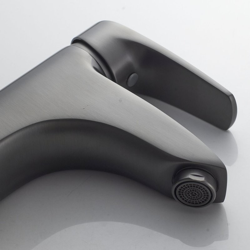 Смеситель для раковины/умывальника Shevanik S5001T, оружейная сталь