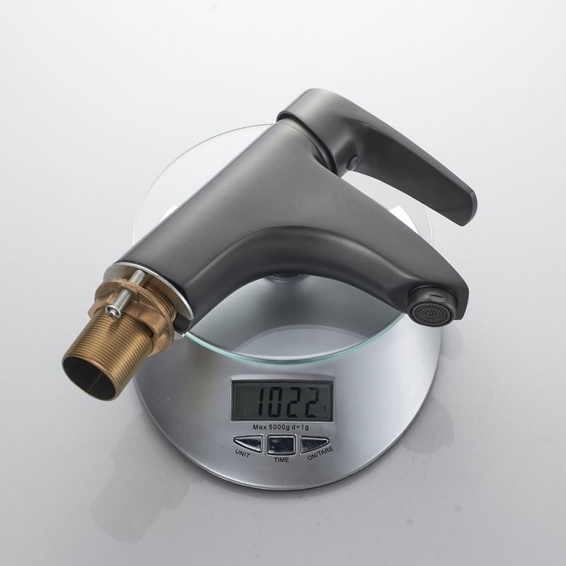 Смеситель для раковины/умывальника Shevanik S5001T, оружейная сталь