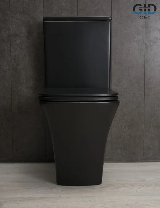Унитаз-компакт напольный GID Cuadrado Tn2184Bm безободковый, с микролифтом, матовый черный