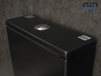 Унитаз-компакт напольный GID Cuadrado Tn2184Bm безободковый, с микролифтом, матовый черный