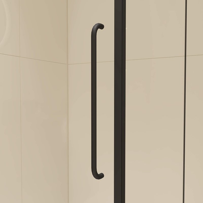 Душевой уголок RGW Classic CL-046-B 90х70x185, профиль матовый черный, стекло прозрачное