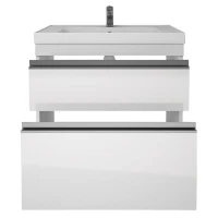 Тумба с раковиной Dreja Grace Plus 60 подвесная, белый глянец