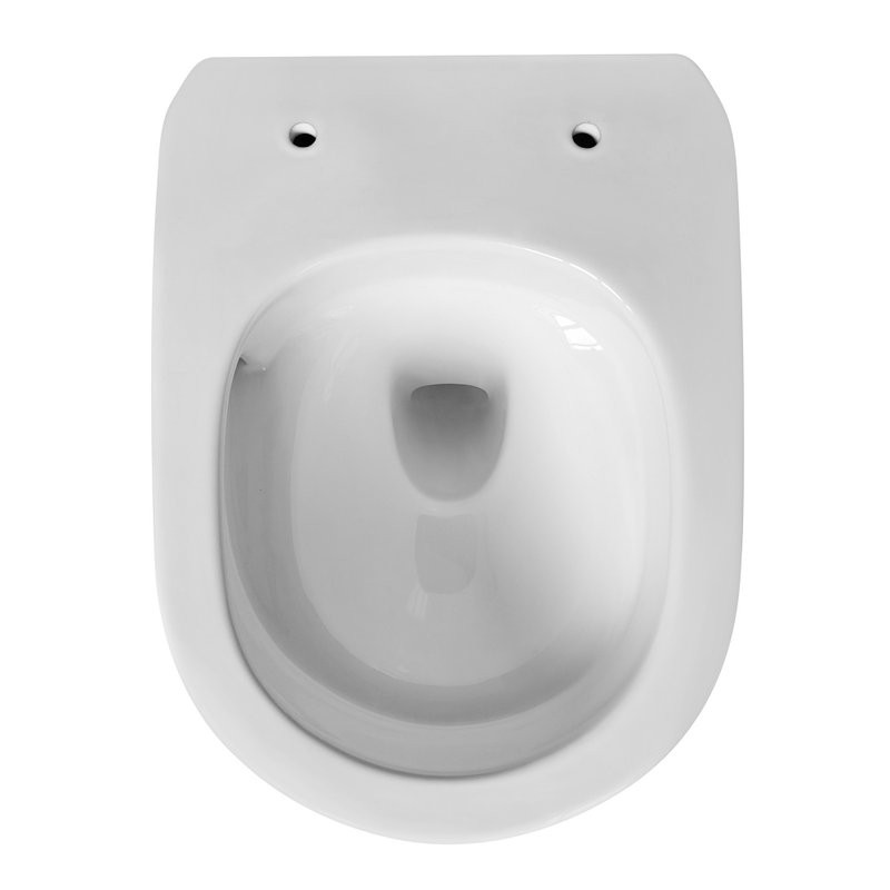 Унитаз подвесной Abber Bequem AC1129 безободковый, с микролифтом, белый