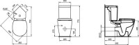 Унитаз-компакт напольный Ideal Standard Connect space Connect Space E119501 угловой