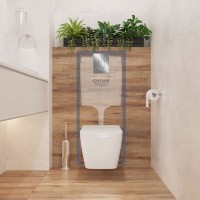 Система инсталляции для унитазов Grohe Rapid SL 39702000 3 в 1 с панелью смыва