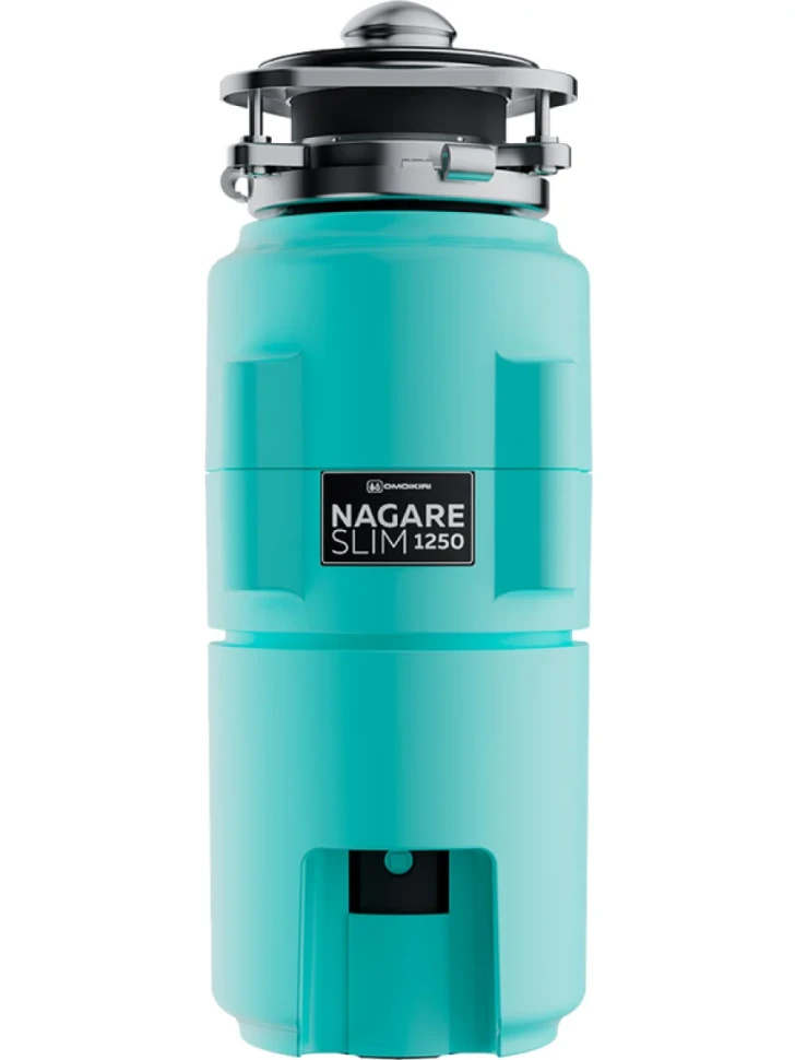 Измельчитель отходов Omoikiri Nagare slim 1250-AZ azur blue
