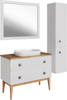Зеркало ASB-Woodline Каталина 100 слоновая кость