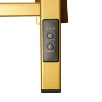 Полотенцесушитель электрический Comfysan Verona-K EC-8 80x55 см, подключение справа, слева, матовое золото, лесенка, из стали