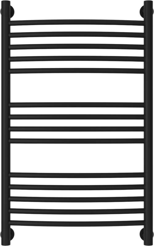 Полотенцесушитель водяной Сунержа Богема + 80x50, черный матовый, дуга