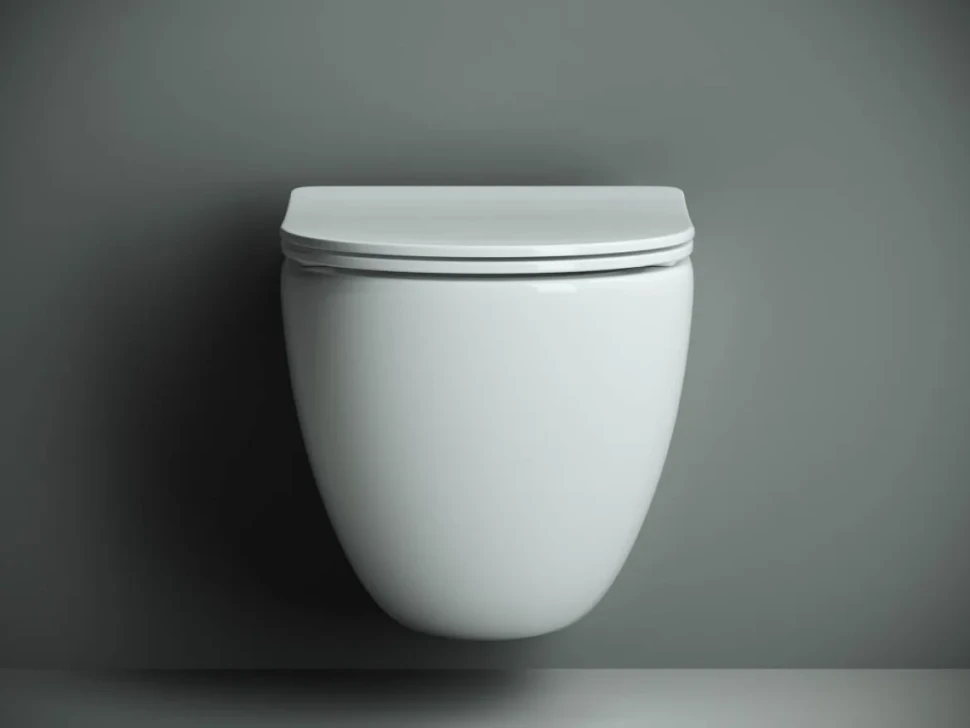 Комплект Ceramicanova Унитаз подвесной Mono CN1905 безободковый, с микролифтом + Инсталляция Balance CN121002CH с кнопкой Square глянцевый хром
