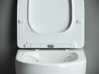 Комплект Ceramicanova Унитаз подвесной Mono CN1905 безободковый, с микролифтом + Инсталляция Balance CN121002CH с кнопкой Square глянцевый хром