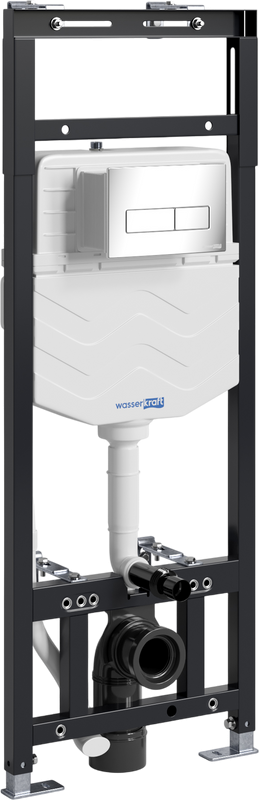 Система инсталляции для унитазов Wasserkraft Alme 15TLT.010.ME.CH03 с кнопкой смыва хром