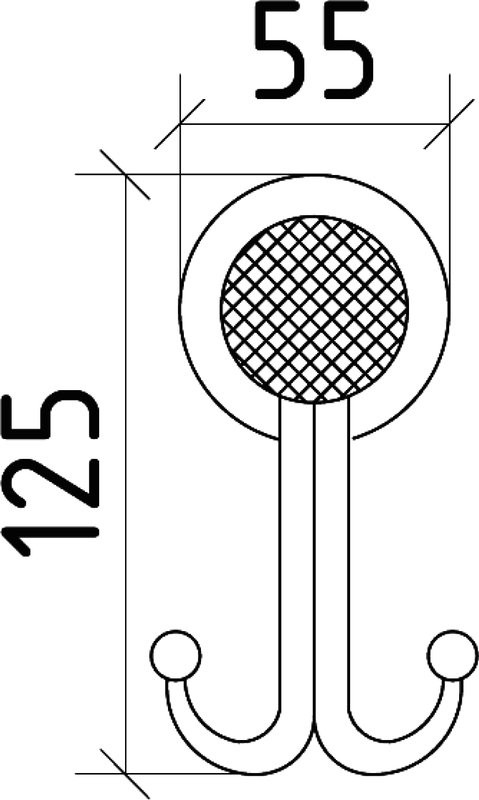 Крючок Boheme Royal Cristal Gold двойной