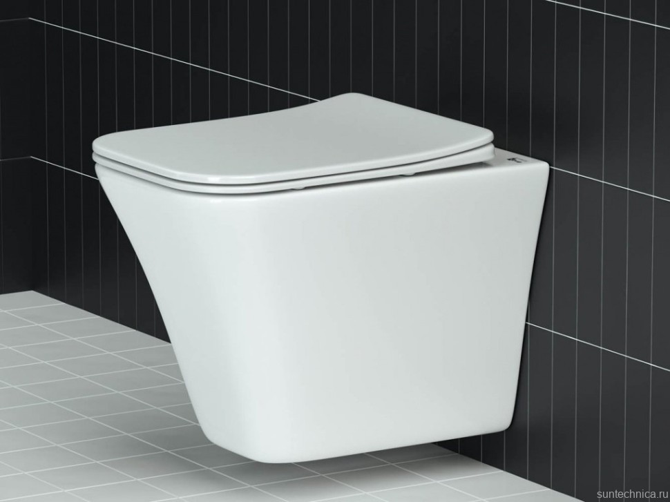 Унитаз подвесной Ceramicanova Mono CN1902 с микролифтом, безободковый