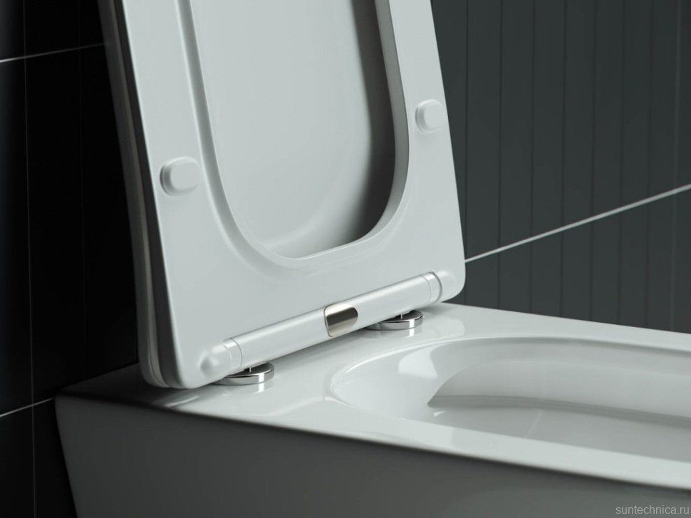 Унитаз подвесной Ceramicanova Mono CN1902 с микролифтом, безободковый