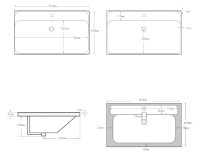 Мебель для ванной комнаты Aquanet Милан 80 подвесная, дуб светлый