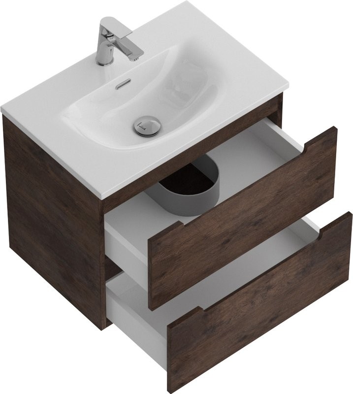 Мебель для ванной комнаты BelBagno Etna 39 60 rovere moro, раковина BB-8099-3-60