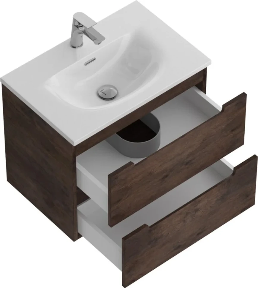 Мебель для ванной комнаты BelBagno Etna 39 60 rovere moro, раковина BB-8099-3-60