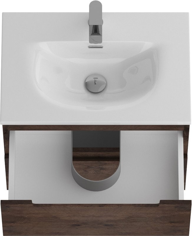 Мебель для ванной комнаты BelBagno Etna 39 60 rovere moro, раковина BB-8099-3-60