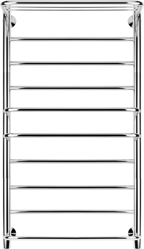Полотенцесушитель водяной Secado Верона 2 100x55 см, глянцевый хром, лесенка, с полкой