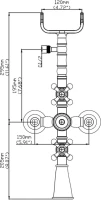 Смеситель для ванны с душем Seaman Eco Koblenz SSN-2368D