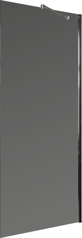 Душевая перегородка Maybahglass MGD-1355-5ш 99 см, профиль хром матовый, стекло графит