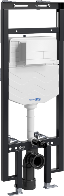 Система инсталляции для унитазов Wasserkraft Dinkel 58TLT.010.ME.WH04 с кнопкой смыва белой