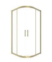 Душевой уголок Timo TPSS-90/17C-8 90x90 см, профиль матовое золото, стекло прозрачное