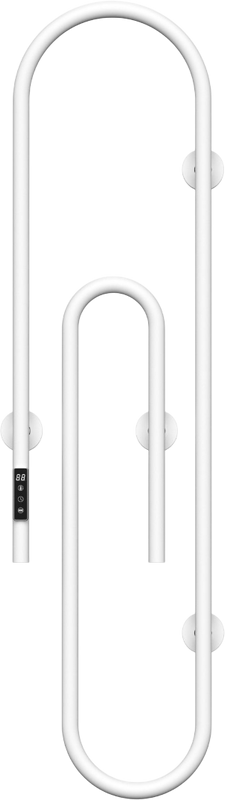 Полотенцесушитель электрический Bauedge Wall Clip AF0013 30x120, белый матовый