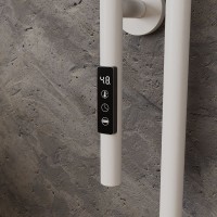 Полотенцесушитель электрический Bauedge Wall Clip AF0013 30x120, белый матовый