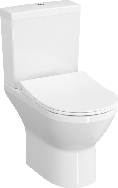 Унитаз-компакт напольный VitrA Integra Round Open-Back 9833B003-7206 с микролифтом