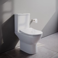 Унитаз-компакт напольный VitrA Integra Round Open-Back 9833B003-7206 с микролифтом