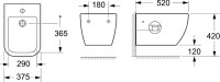 Биде подвесное BelBagno Genova BB1104BH