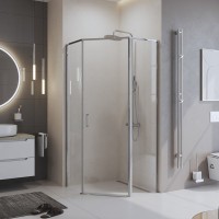 Душевой уголок BelBagno Uno 195 P 1 90 C Cr стекло прозрачное