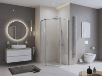 Душевой уголок BelBagno Uno 195 P 1 90 C Cr стекло прозрачное