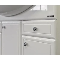 Тумба с раковиной Comforty Сочи 100 напольная, белый глянец