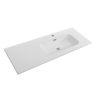 Тумба с раковиной Cezares Duet 120 R bianco lucido, раковина белая CZR-8095-120-R