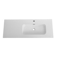 Тумба с раковиной Cezares Duet 120 R bianco lucido, раковина белая CZR-8095-120-R