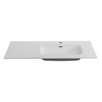 Тумба с раковиной Cezares Duet 120 R bianco lucido, раковина белая CZR-8095-120-R