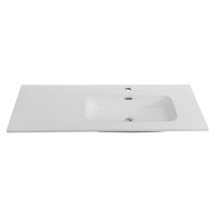 Тумба с раковиной Cezares Duet 120 R bianco lucido, раковина белая CZR-8095-120-R