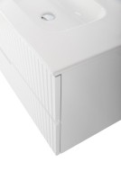 Тумба с раковиной Cezares Duet 120 R bianco lucido, раковина белая CZR-8095-120-R