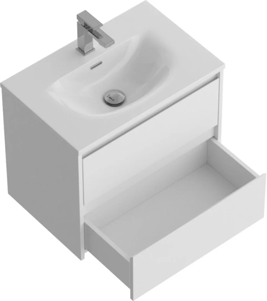 Мебель для ванной комнаты BelBagno Kraft 39 70 bianco opaco, раковина BB-8099-3-70