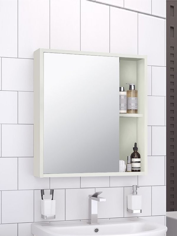 Зеркало-шкаф Runo Эко 60, белое