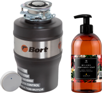 Измельчитель отходов Bort Alligator Max + жидкое мыло