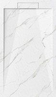 Поддон для душа Esbano Luxe ESPLM128CB белый мрамор