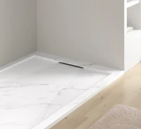 Поддон для душа Esbano Luxe ESPLM128CB белый мрамор Поддон для душа Esbano Luxe ESPLM128CB белый мрамор