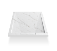 Поддон для душа Esbano Luxe ESPLM128CB белый мрамор