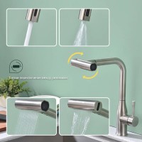 Смеситель для кухни с мультифункциональным изливом Splenka S206.49.05, сатин Смеситель для кухни с мультифункциональным изливом Splenka S206.49.05, сатин